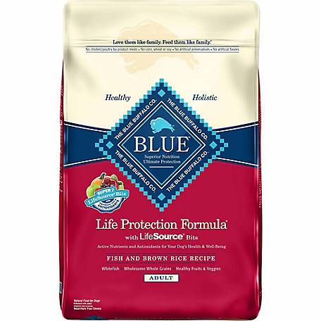 Blue Buffalo LP Adult Fish & Brown Rice 26lb (Red Bag) – CanvasbackPets