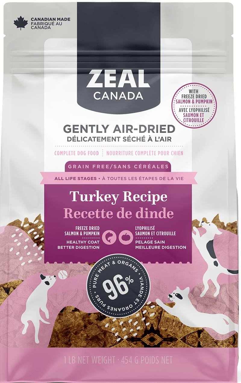 Zeal Turkey Salmon and Pumpkin 454 kg Air Dried Grain Free