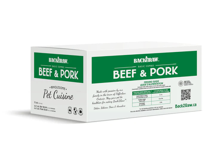 Back2Raw BASIC Beef & Pork Blend 12lbs