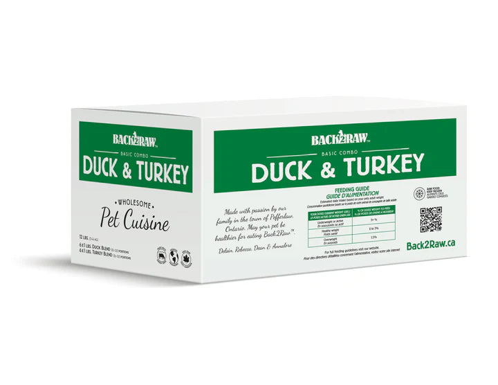 Back2Raw BASIC Turkey & Duck Blend 12lbs