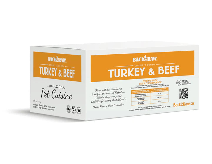 Back2Raw Complete Turkey & Beef Blend 12lbs