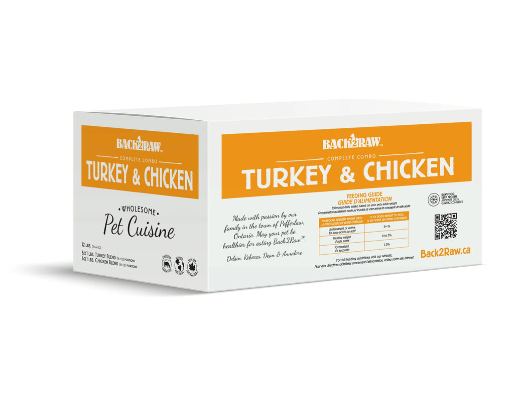 Back2Raw Complete Turkey & Chicken Blend 12lbs