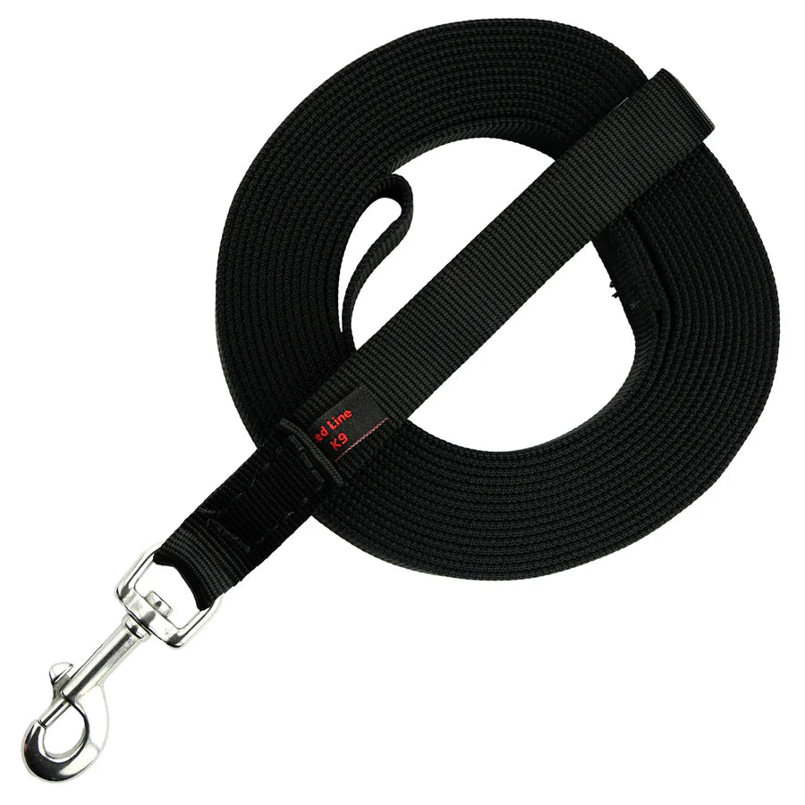 Nylon Dog Training Line 1" x33' Stainless Snap