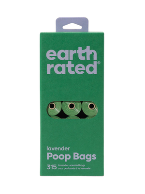 EARTH RATED- BIODEGRADEABLE POOP BAGS 300'S Lavender