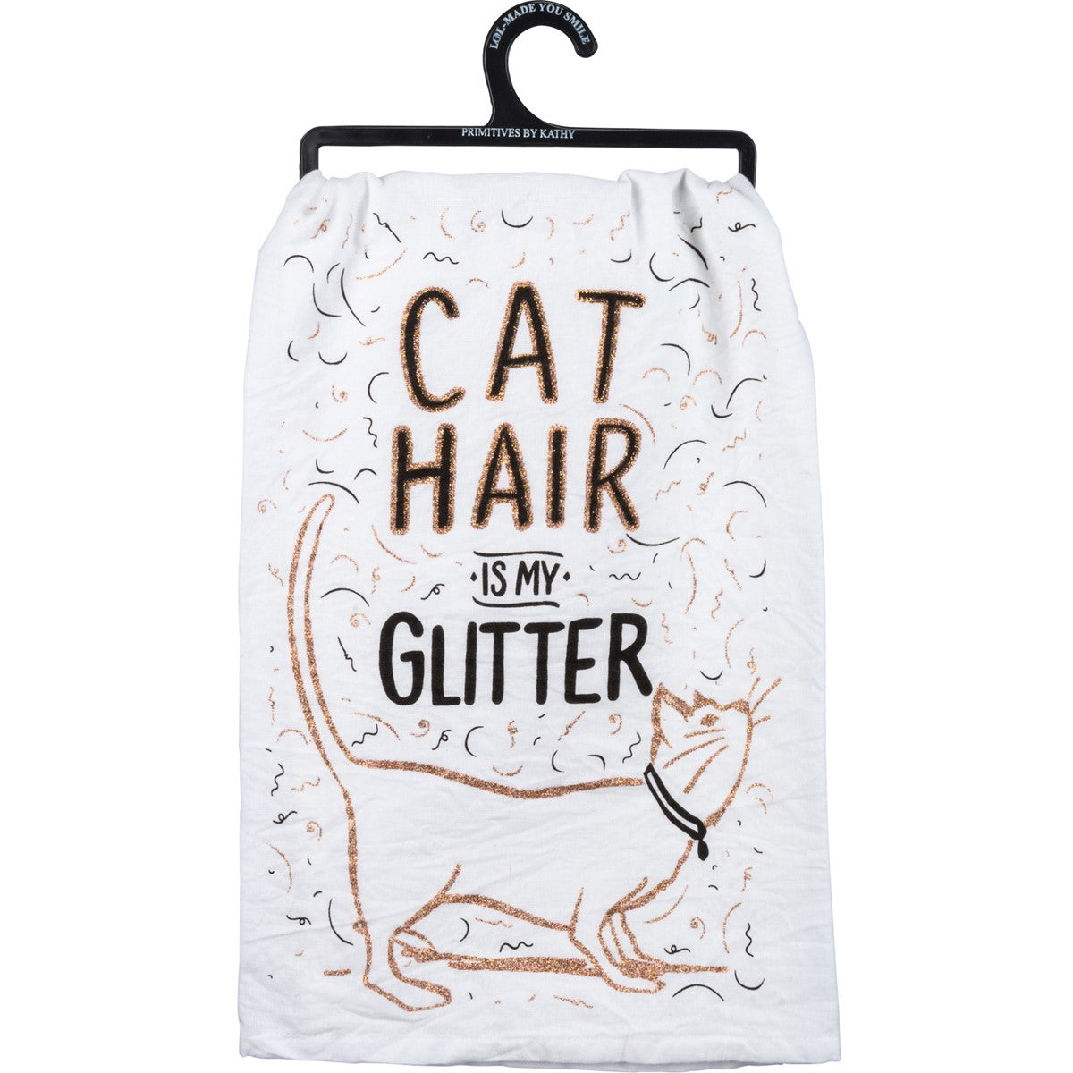DISH TOWEL- CAT HAIR IS MY GLITTER