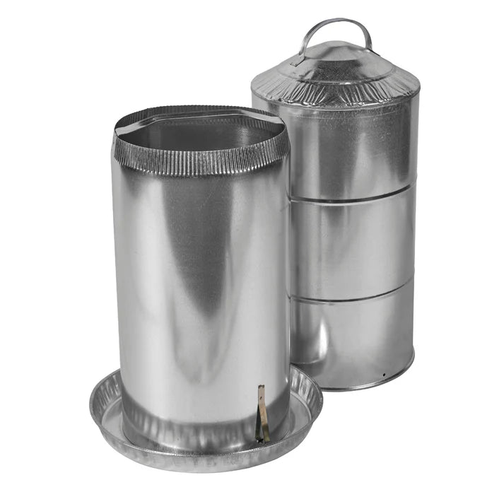 Galvanized Poultry Waterer Jumbo 8 Gallon