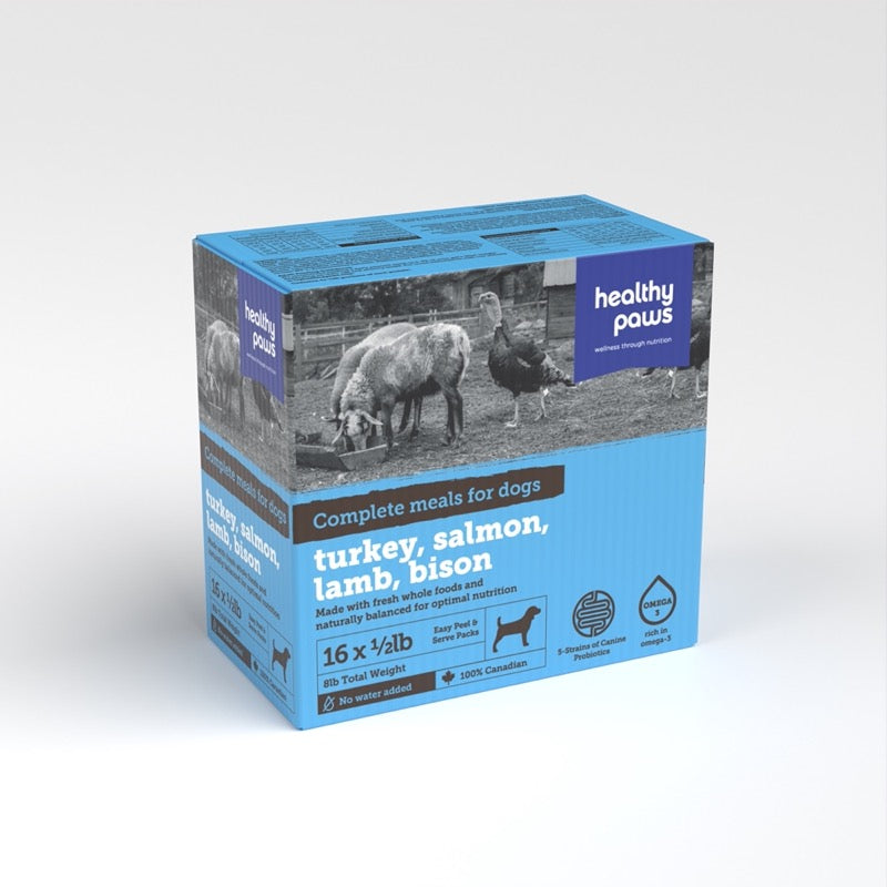 Turkey/Salmon/Lamb/Bison 8lb