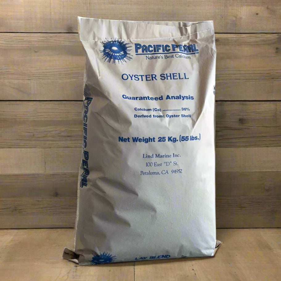 Crushed Oyster Shell 25kg – CanvasbackPets