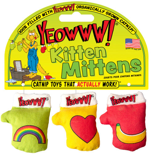 Yeowww! Kitten Mittens 3Pk