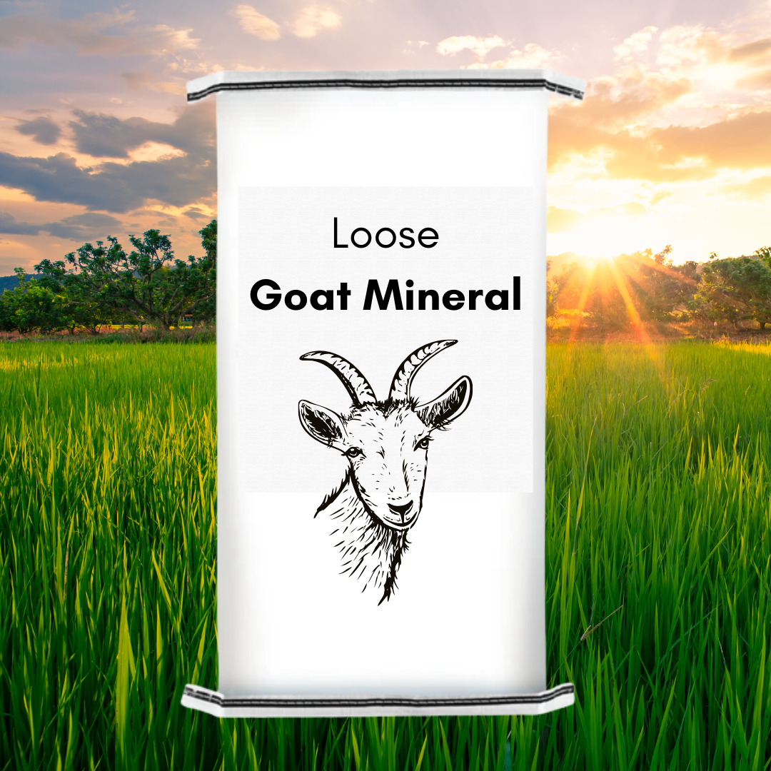 Bag of Loose Goat Mineral with Manitoba Scene
