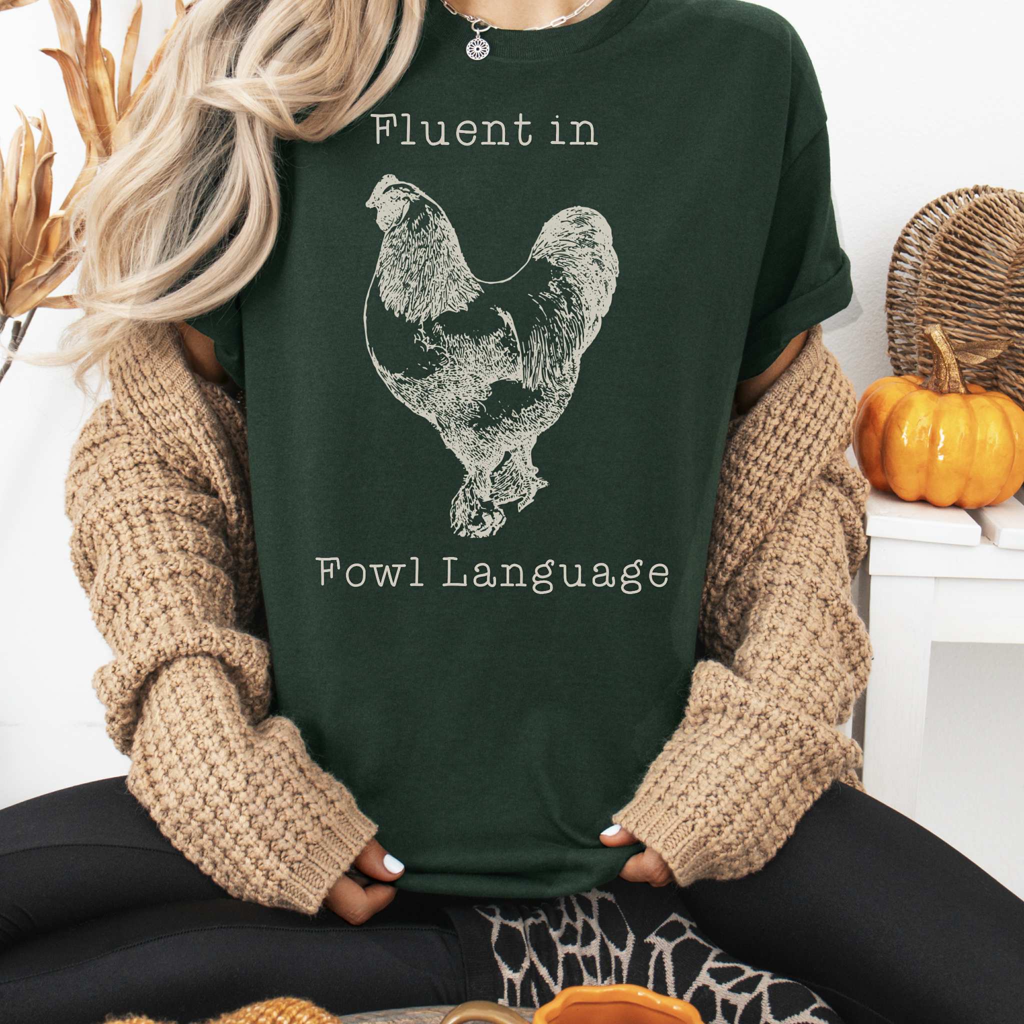 Printed Shirt - Fluent in Fowl