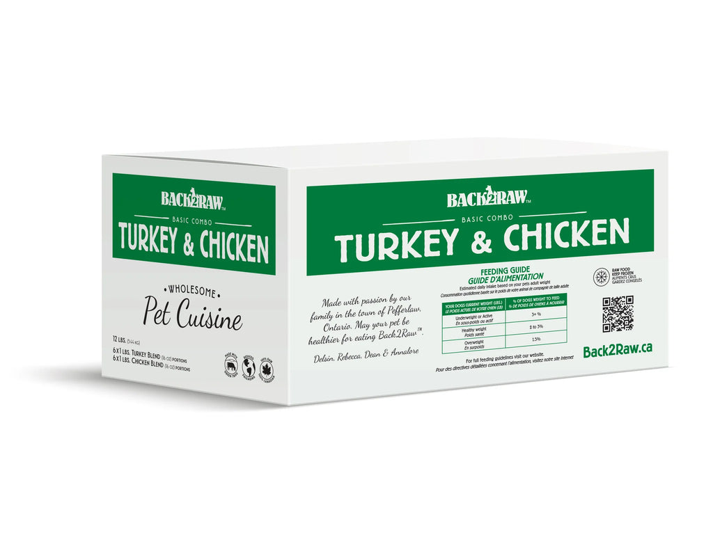 Back2Raw BASIC Turkey & Chicken Blend 12lbs