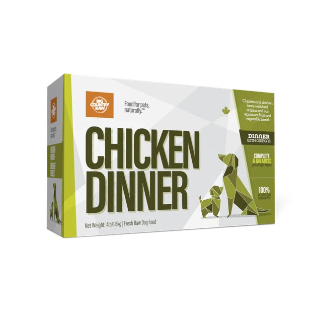 Chicken Dinner 4 x 1lb Big Country Raw