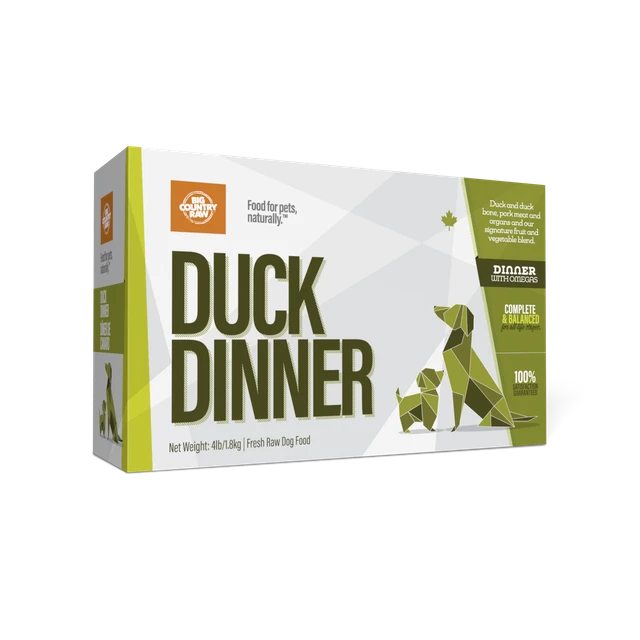 Duck Dinner 4 x 1lb Big Country Raw