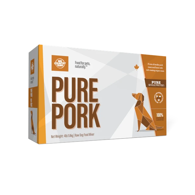 Pork Pure 4 x 1lb Big Country Raw