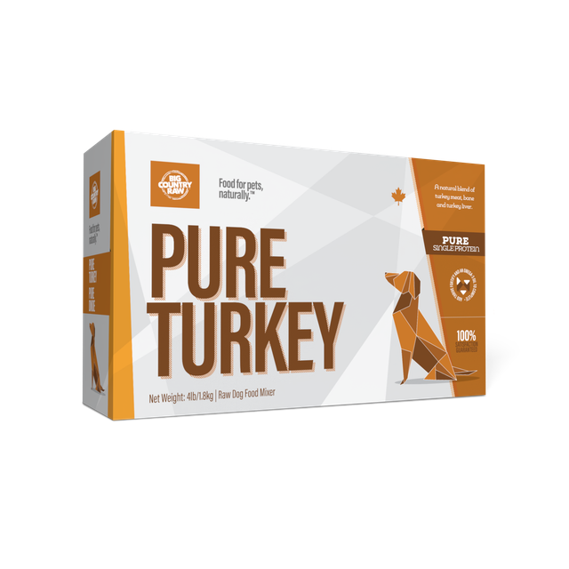 Turkey Pure 4 x 1lb Big Country Raw