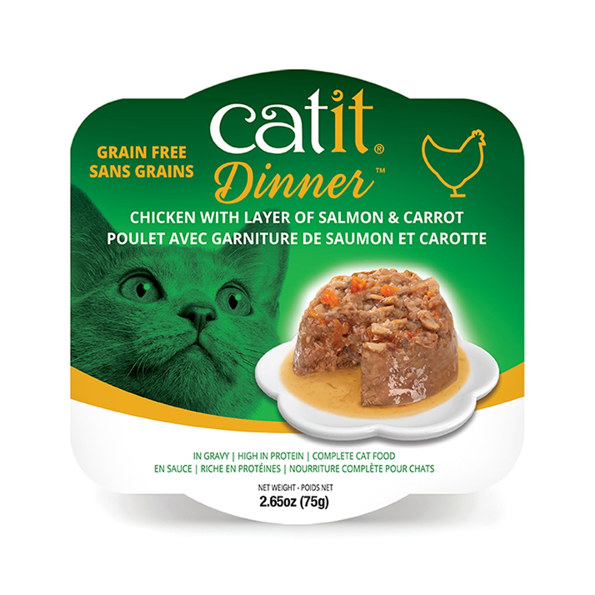Catit Chicken w/Salmon & Carrot 75g