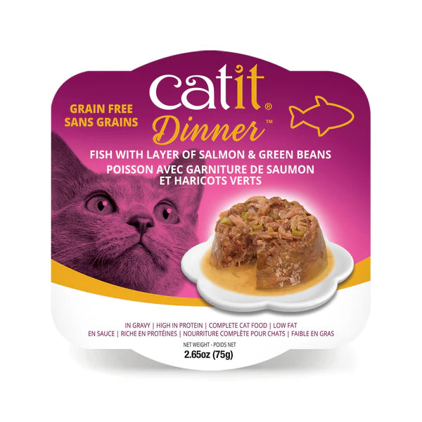 Catit Fish w/Salmon & Green Bean 75g