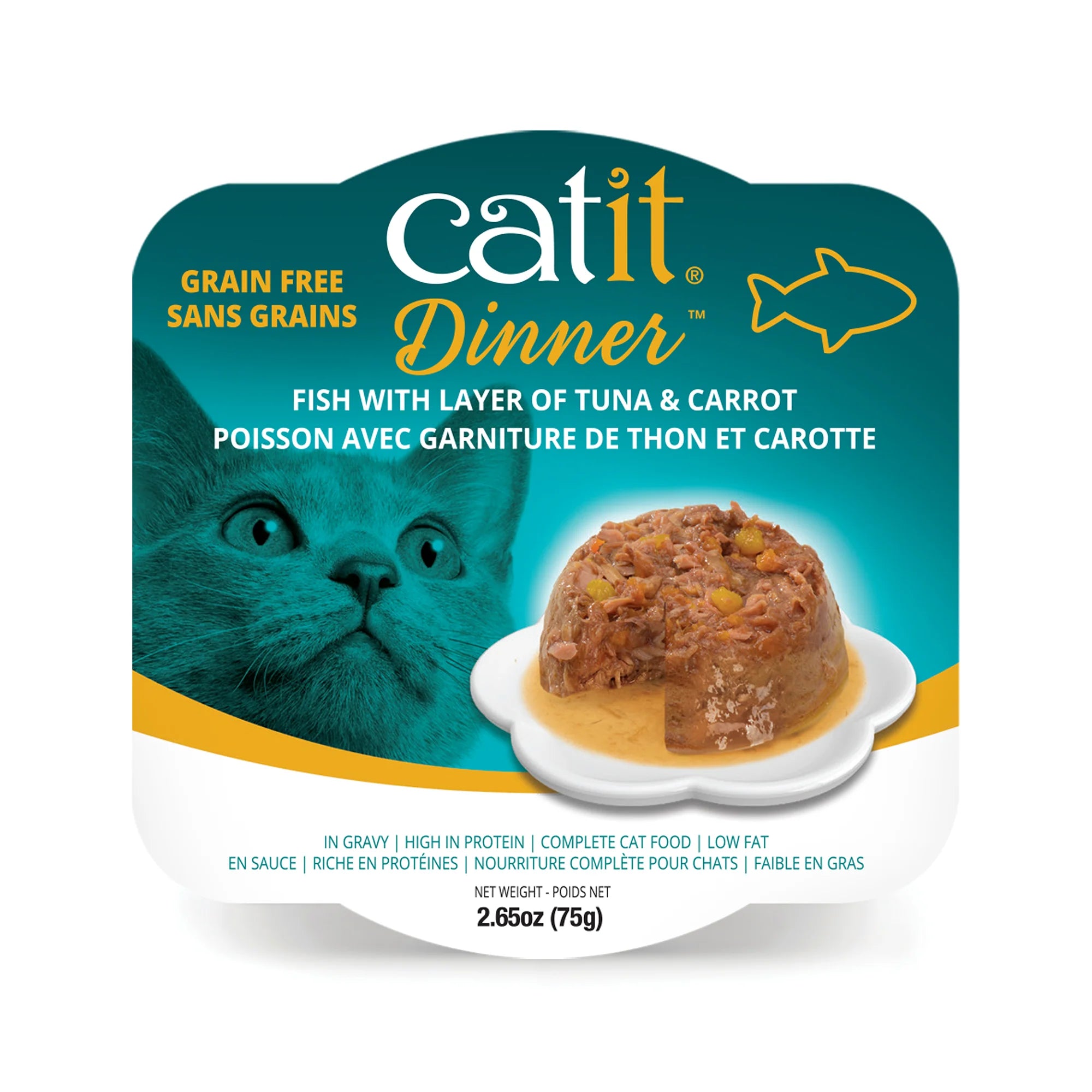 Catit Fish w/Tuna & Carrot 75g