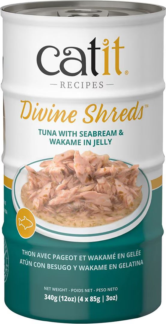 Catit Shreds Cat Cans 4 x 85g