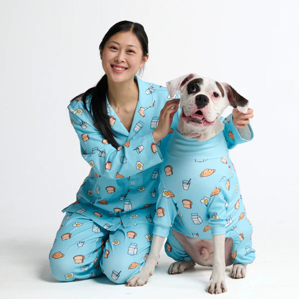 Dog Pajamas - Breakfast Blue