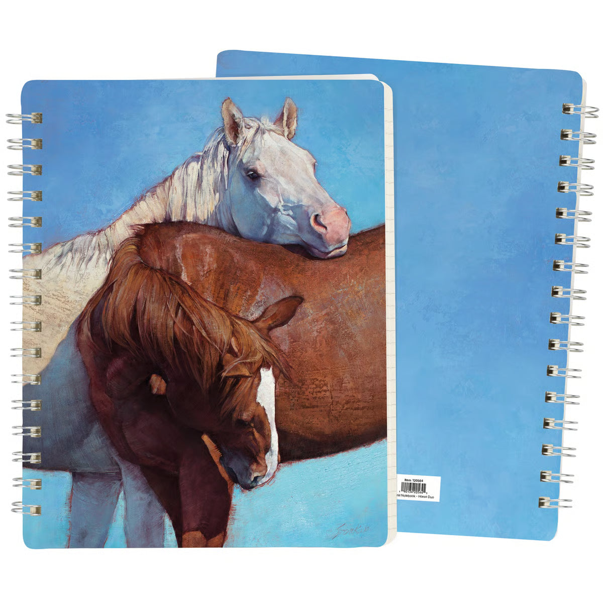 Spiral Notebook - Horse Duo