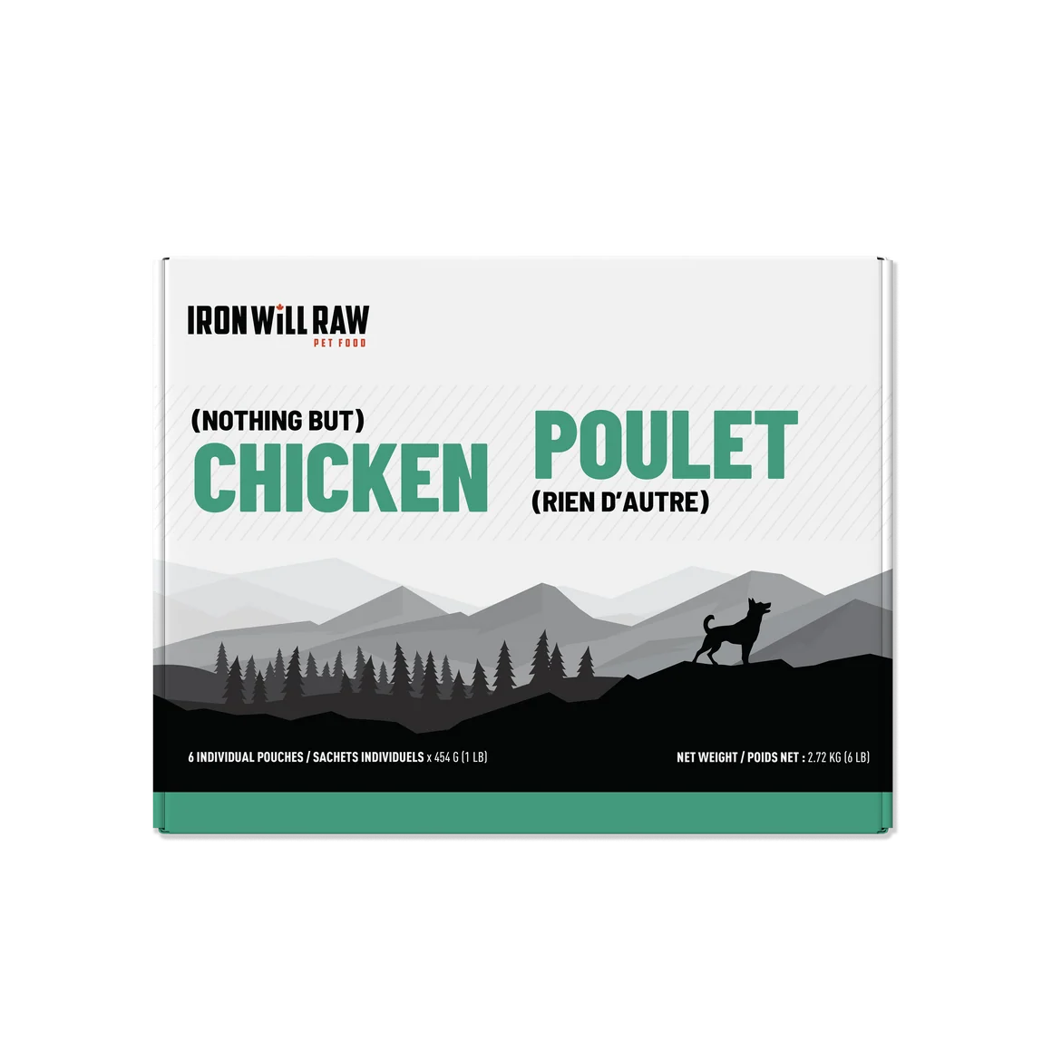 Iron Will Raw Basic Chicken 6x1lb