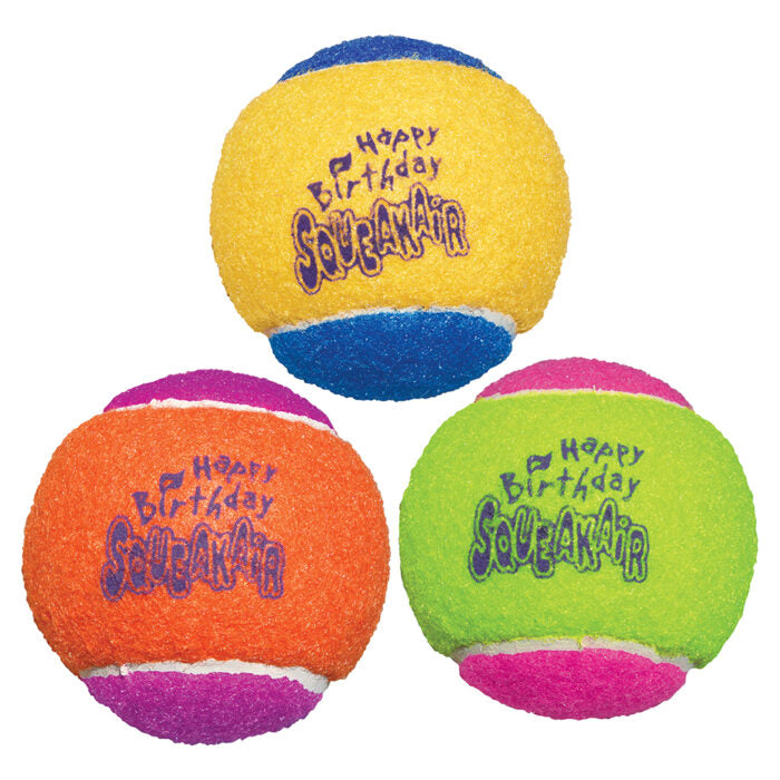 Birthday Tennis Balls Med 3Pk