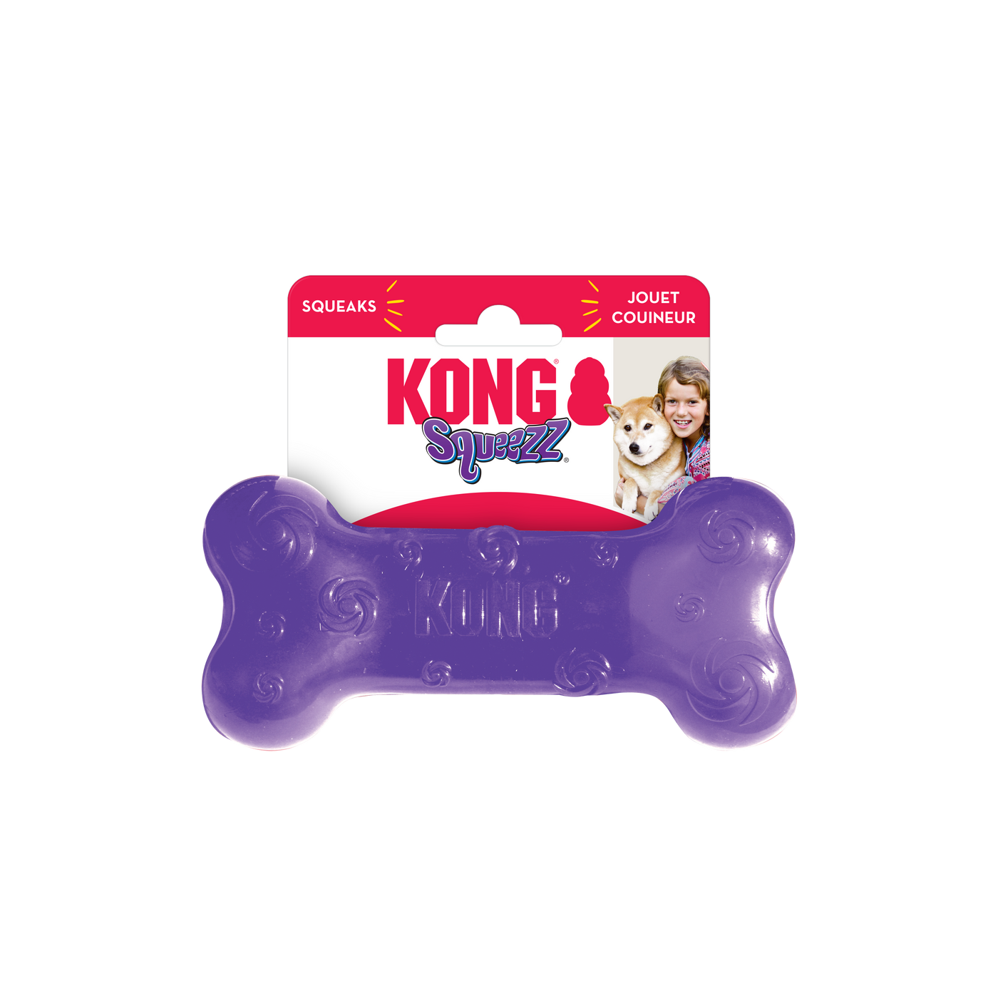 Kong Squeezz Flex Bone Medium – CanvasbackPets