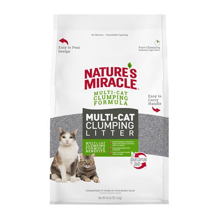 Natures Miracle Multi Cat Litter 20 lb Clumping