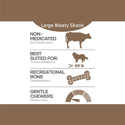 Red Dog Blue Kat Large Meaty Beef Shanks
