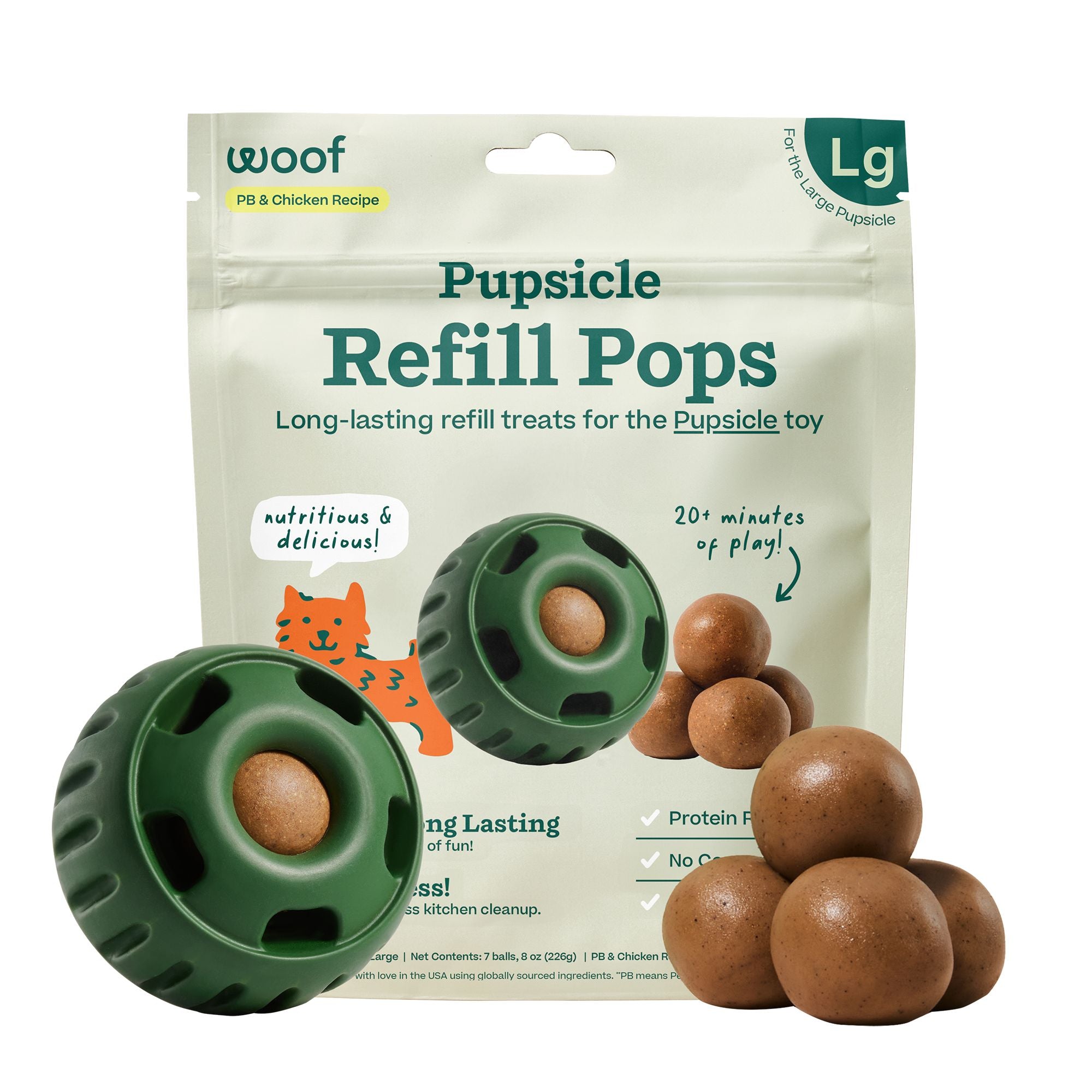 Pupsicle Pops Chkn & PB Large