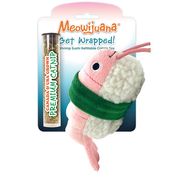 Meowijuana Shrimp Sushi Toy