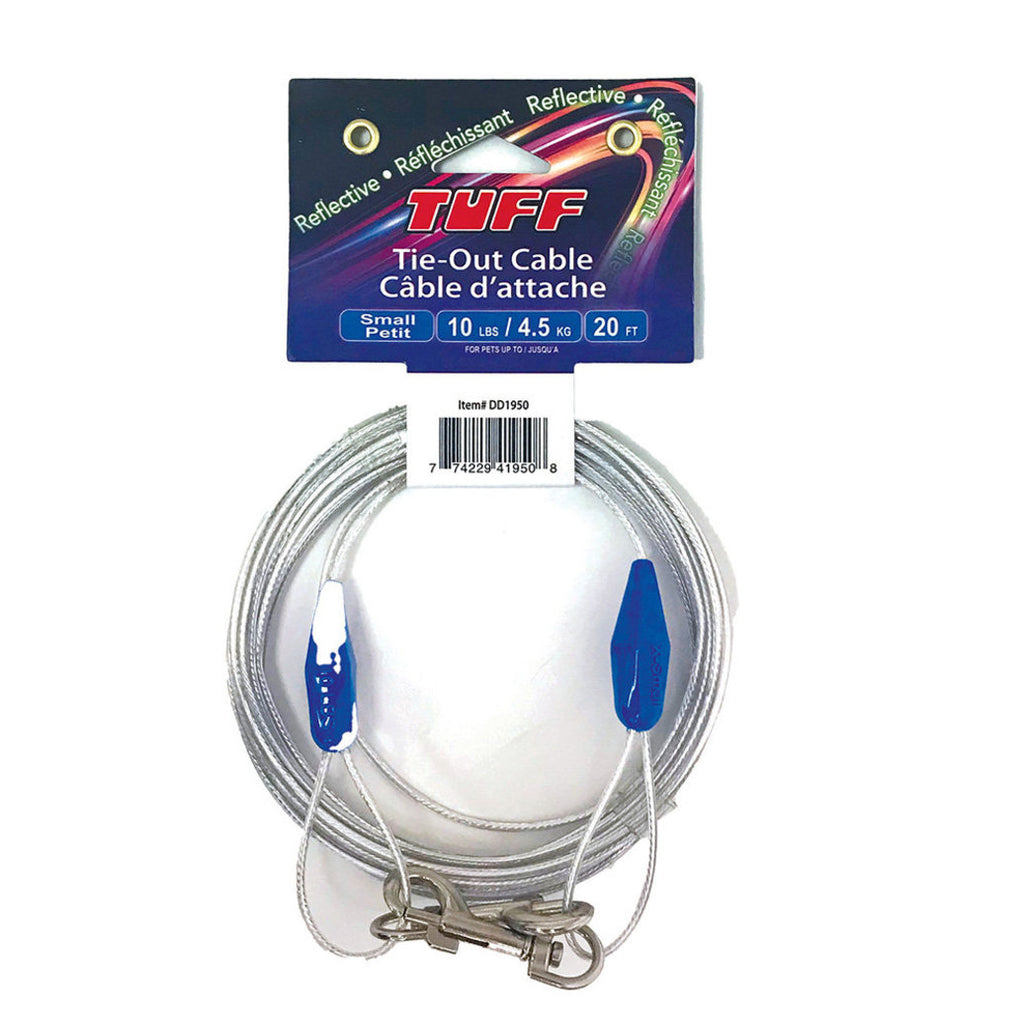 Reflective Tie Out Cable Small 20'