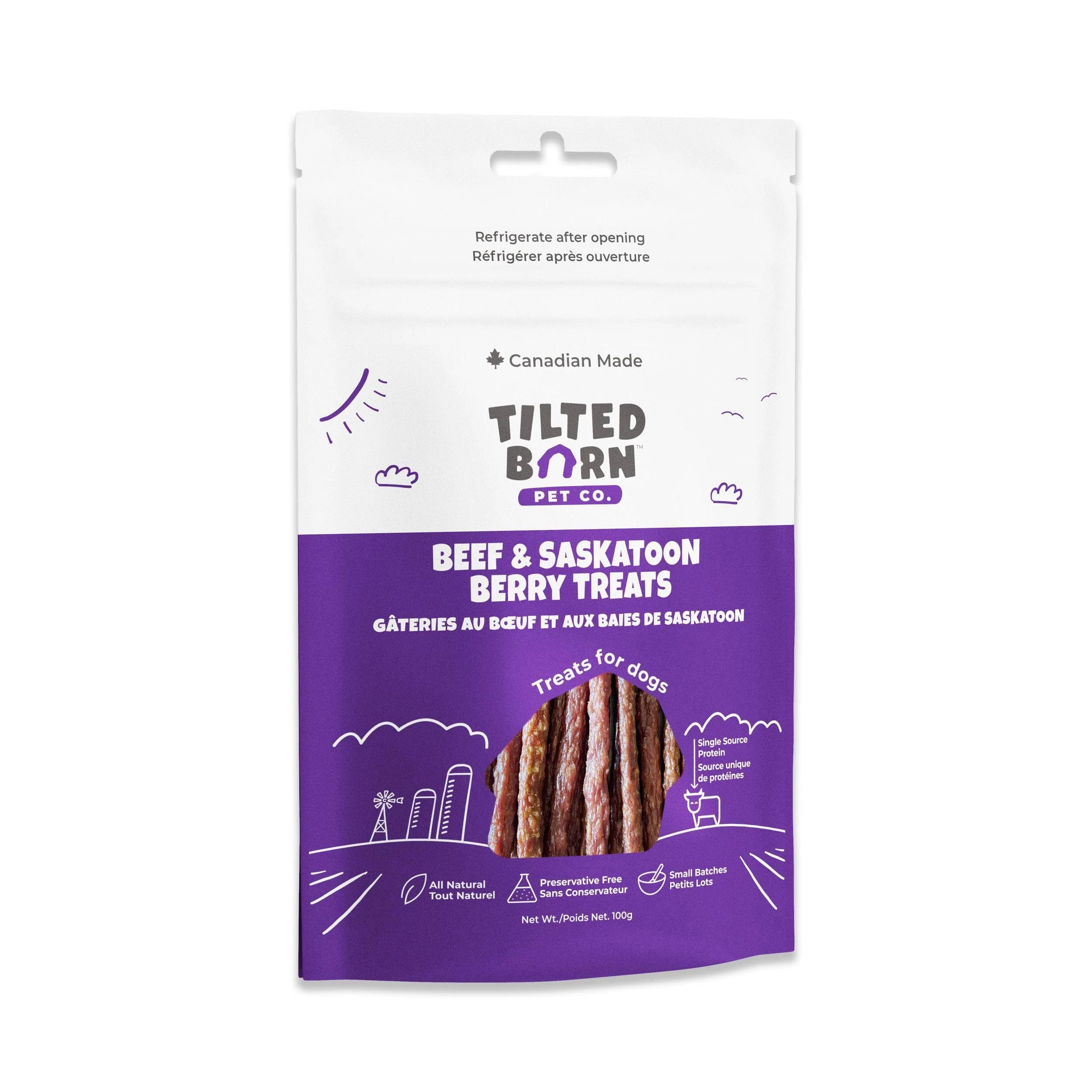 Tilted Barn Beef & Sask Treat Sticks 3.5oz
