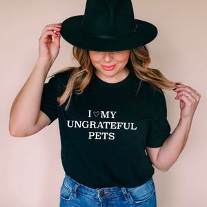 "Ungrateful Pets" Printed Tee Shirt