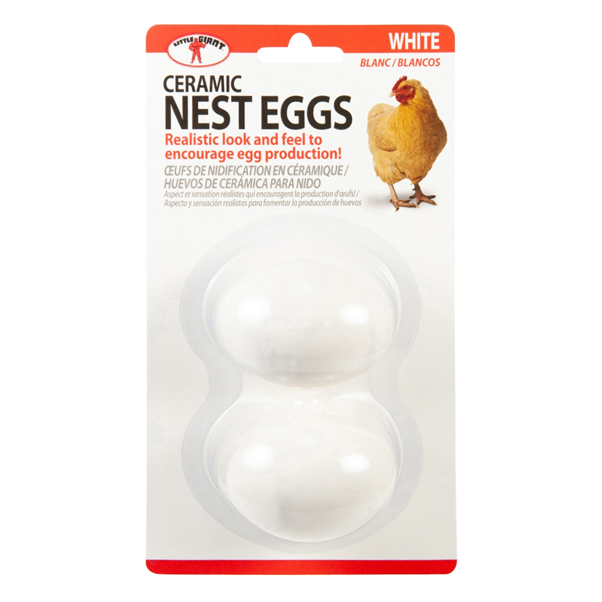 Ceramic Nesting Eggs Brown 2 Pack