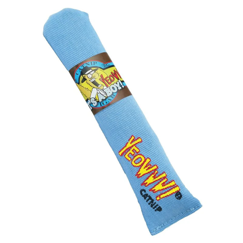 Yeowww! Blue Cigar Catnip Toy