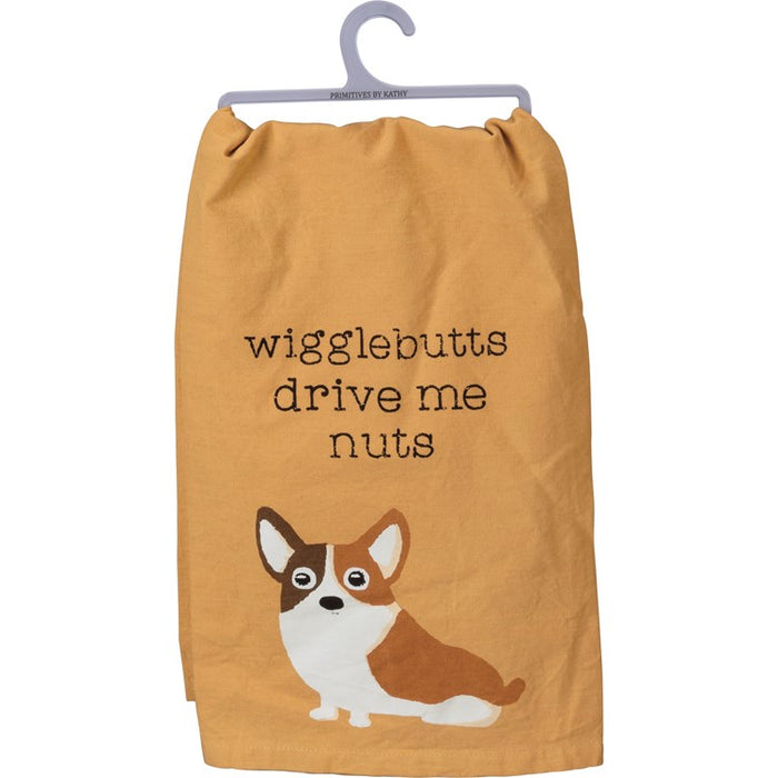 DISH TOWEL- WIGGLEBUTTS DRIVE ME NUTS