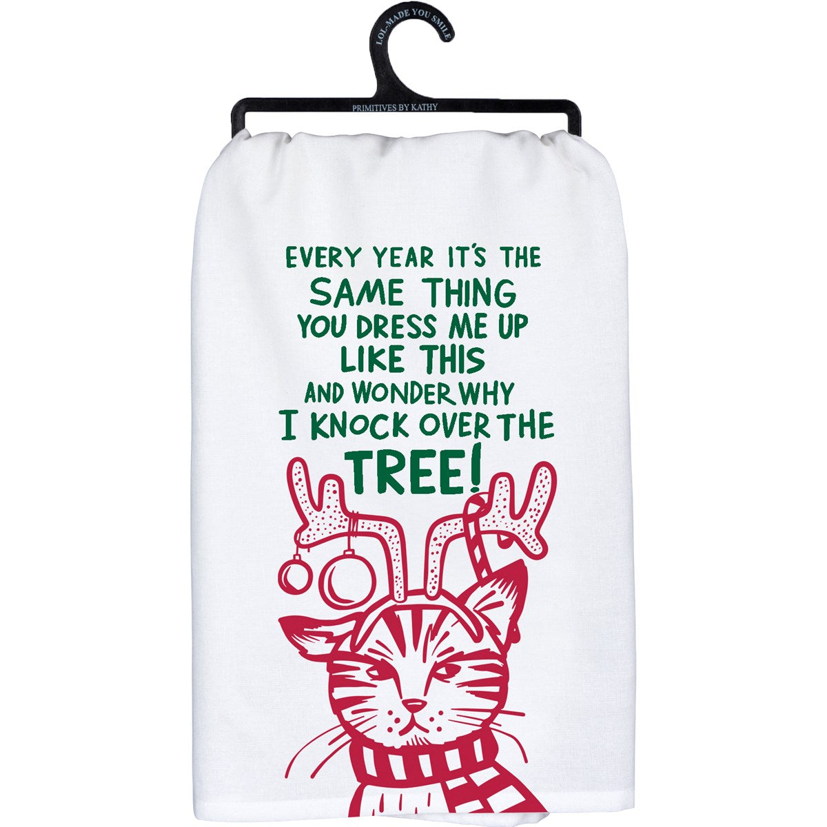 Dish Towel - Cat Knock Tree