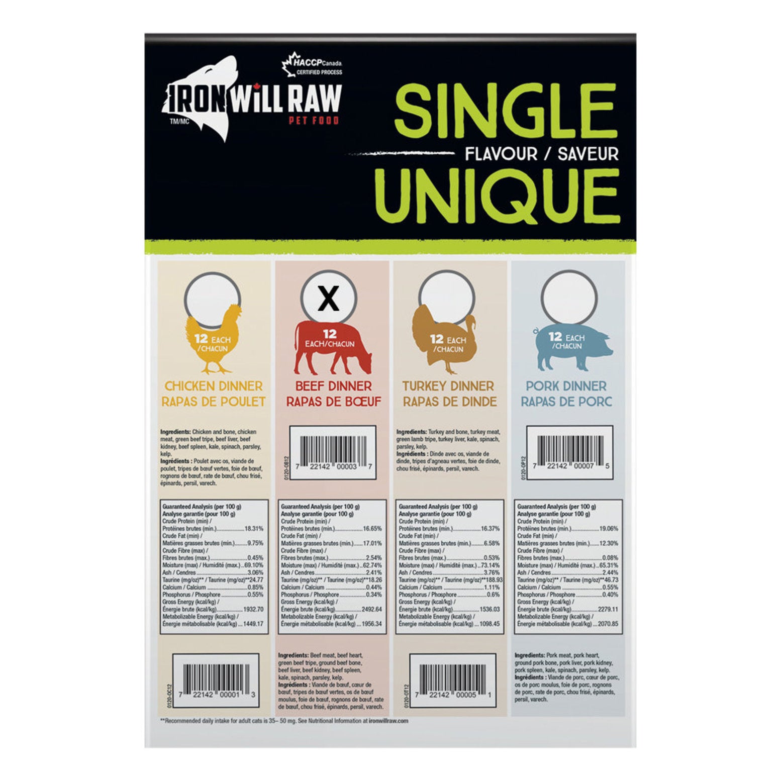 Iron Will Original Beef 12lb