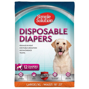 DISPOSABLE FEMALE DIAPER LARGE SIMPLE SOLUTIONS