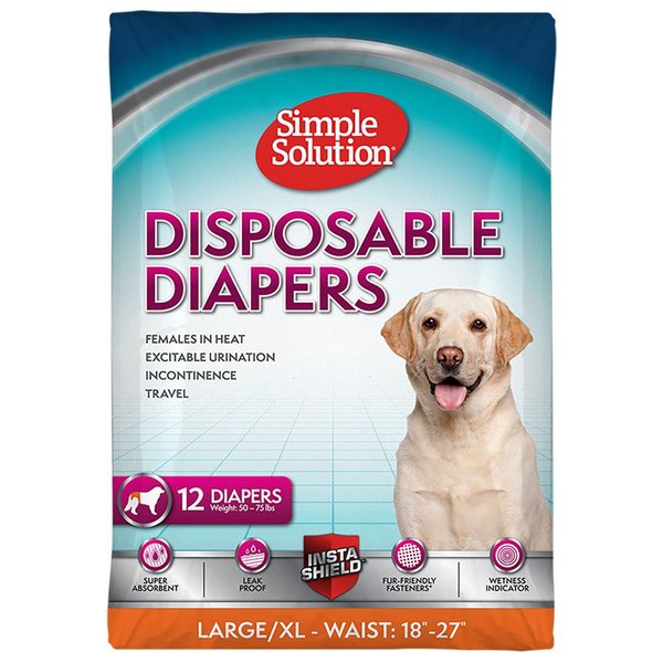 WASHABLE FEMALE DIAPER EXTRA LARGE SIMPLE SOLUTIONS