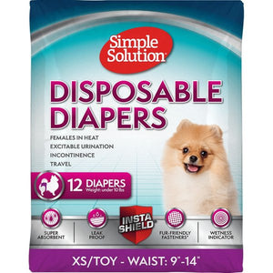 DISPOSABLE FEMALE DIAPERS EXTRA SMALL TOY