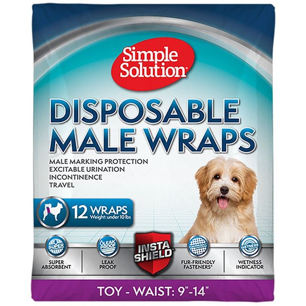 DISPOSABLE MALE WRAP EXTRA SMALL SIMPLE SOLUTIONS