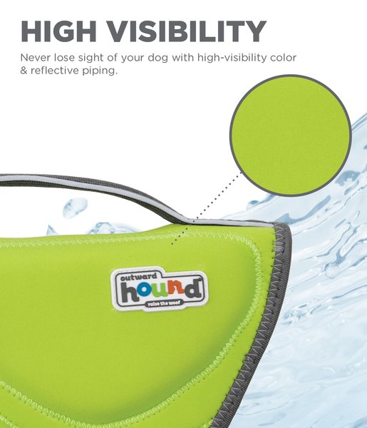 Outward Hound Life Jacket Green Small