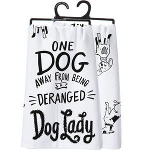 DISH TOWEL- CRAZY DOG LADY