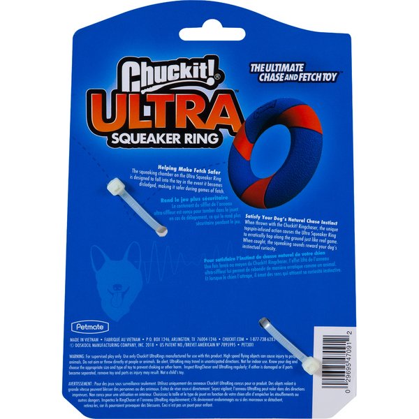 Chuck-it Squeaker Ring Ultra