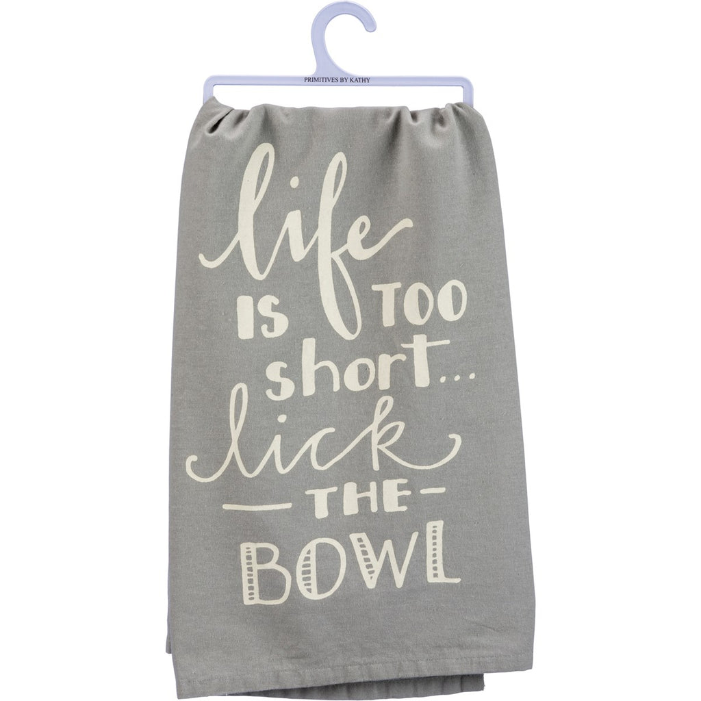 Dish Towel- Lick The Bowl