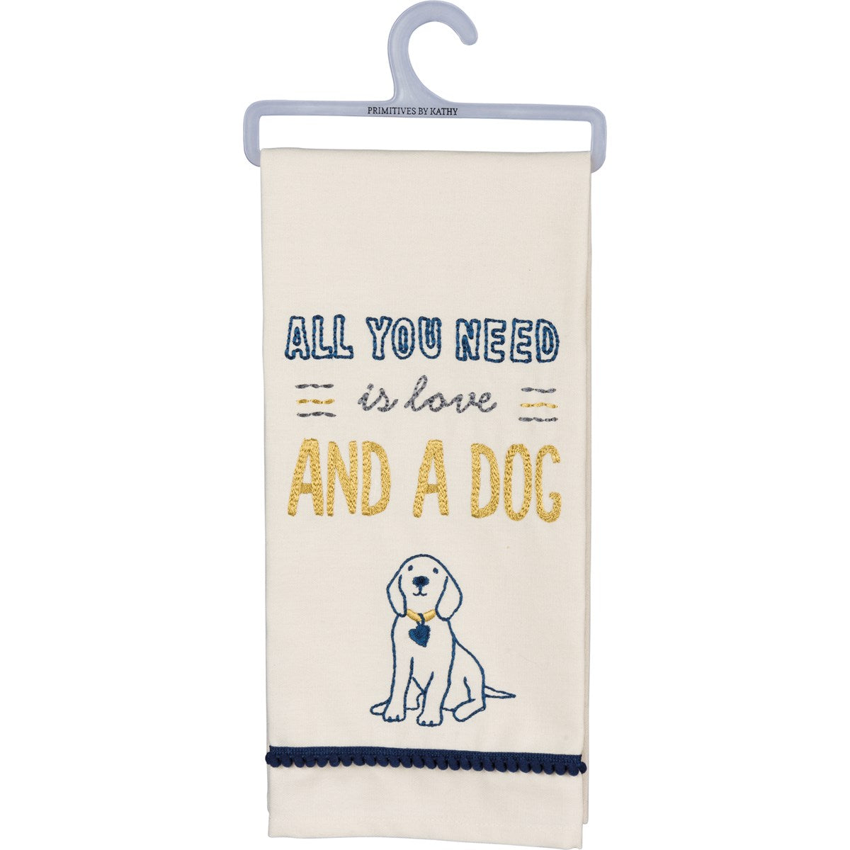 DISH TOWEL- LOVE AND A DOG